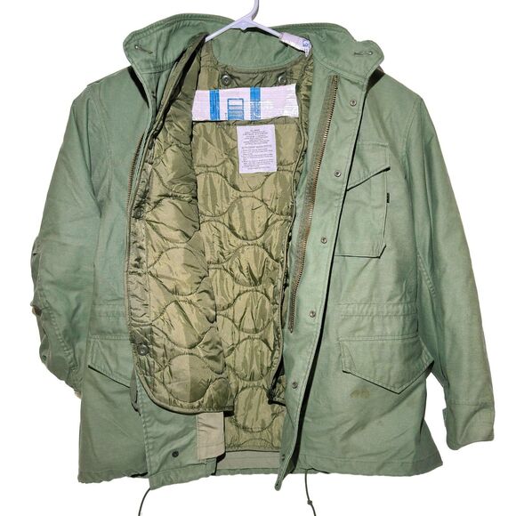 Alpha Industries M-65 Field Jacket XL Reg OG107 Green w/ Liner Vietnam USGI EUC - Picture 3 of 16